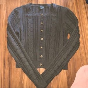 Green Cropped Sweater